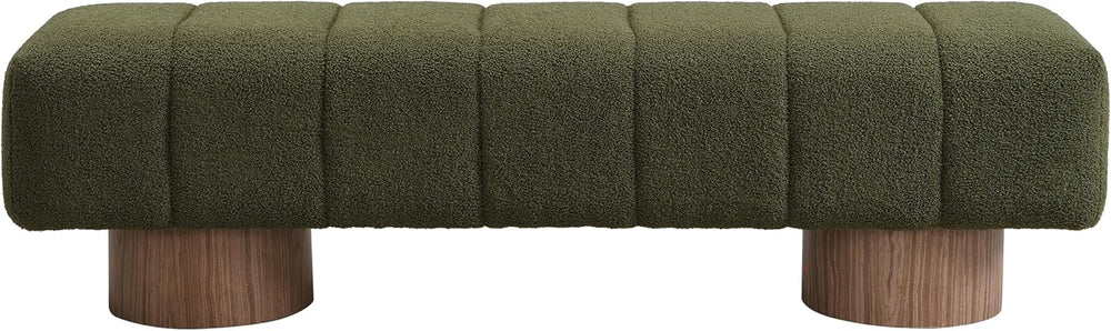 Christopher Knight Home Manila 64" Boucle Dining Bench, Upholstered Otto...