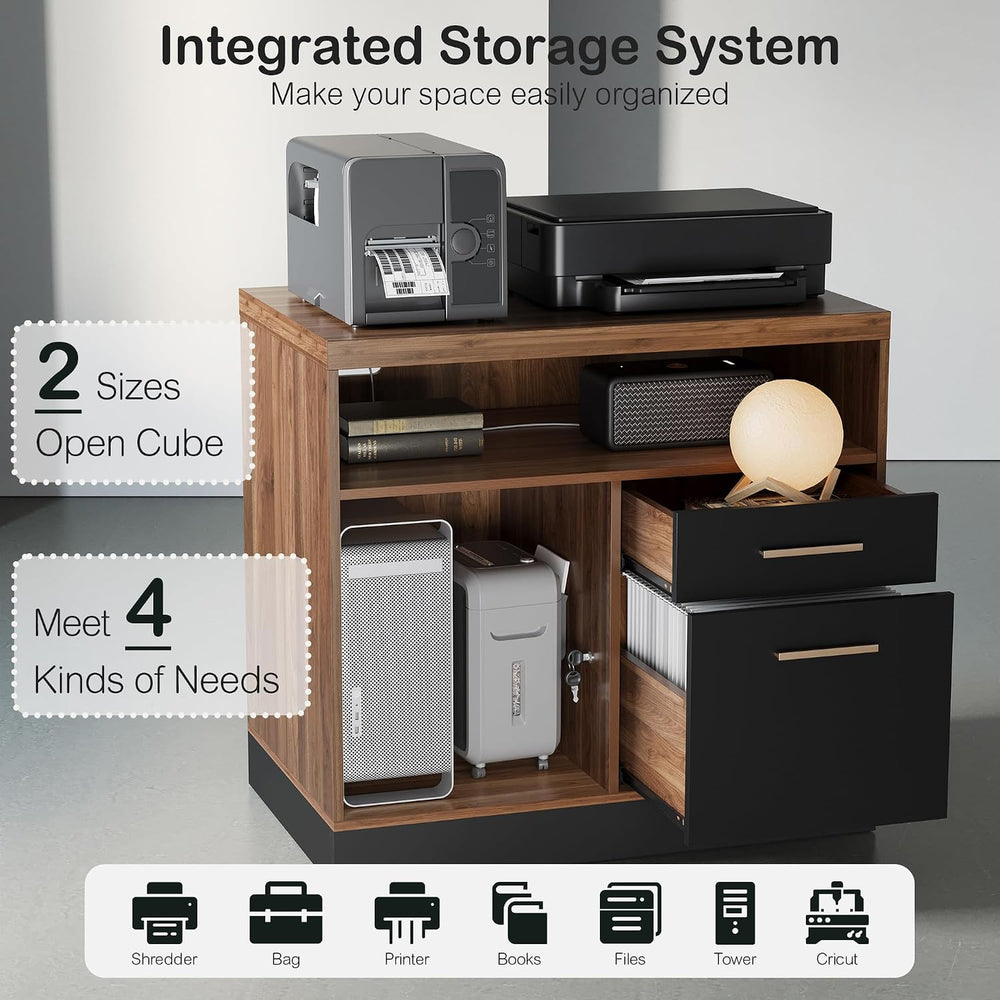 ModernMate 2 Drawer Lateral File Cabinet with Lock for Home Office | Filing C...