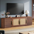 Tribesigns 70.9" TV Stand for Living Room, Mid Century Modern Entertainment Center with 6-Tier Storage Shelf, Wood Long Media Console Television Stands Cabinet for TVs Up to 80 Inches