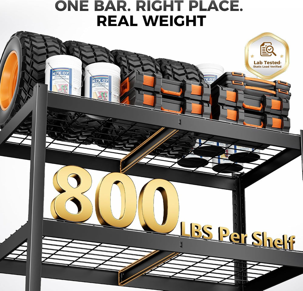 CAMMOO 3200LBS Storage Shelves, 4 Tier Wire Shelf 40" W x 20" D x 6...