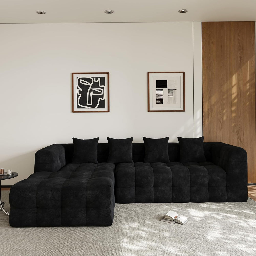 120" Oversized Modular Sectional Couch,Cloud Sectional Sofa with Deep Se...
