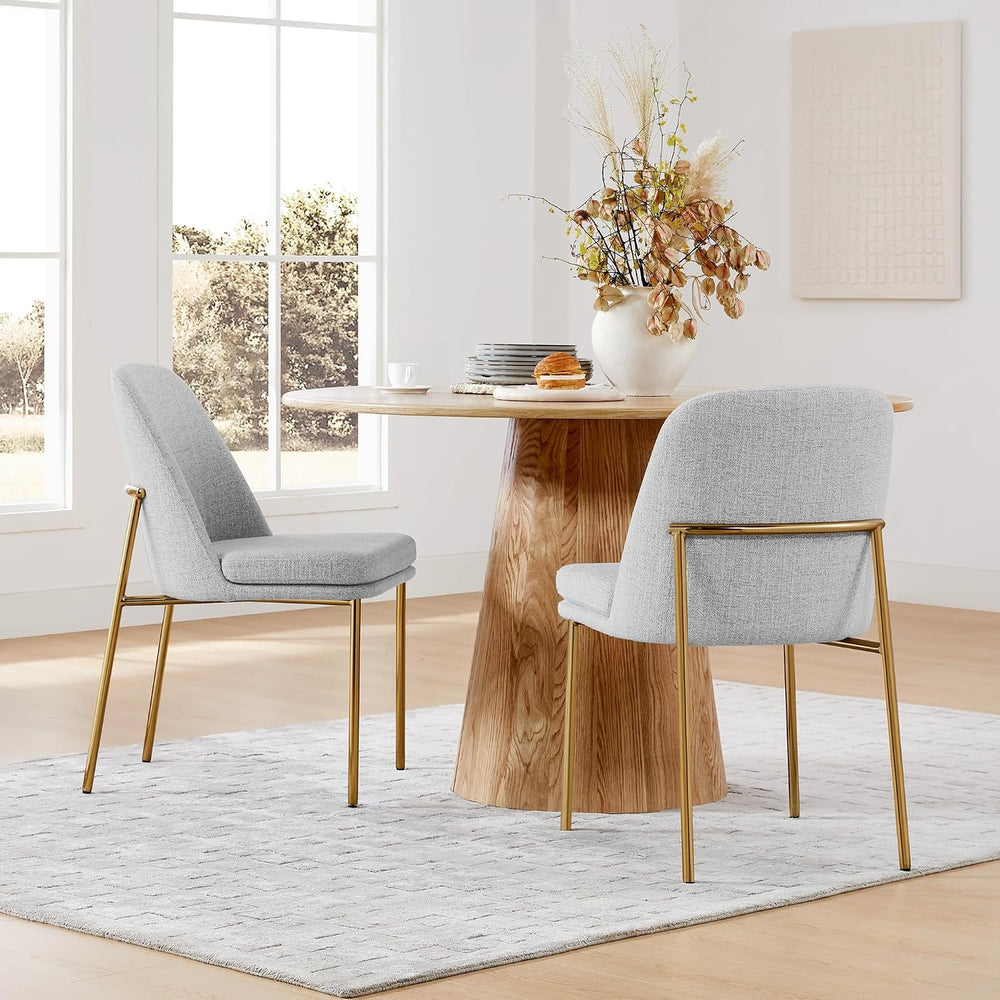 CHITA Modern Dining Chairs Set of 4, Upholstered Dining Chair, Light Gray | F...
