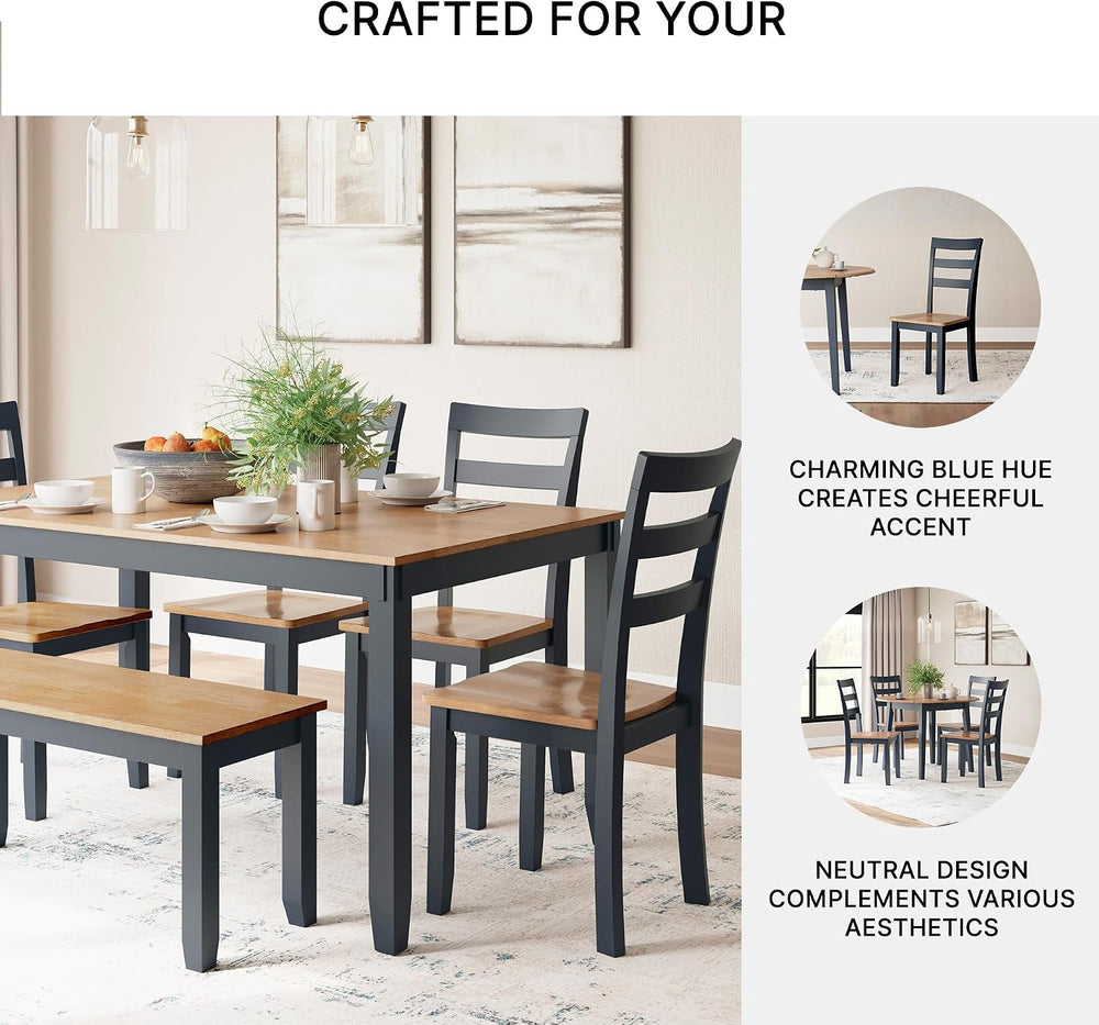 Signature Design by Ashley Gesthaven Ladder Back Dining Chairs, Set of 2