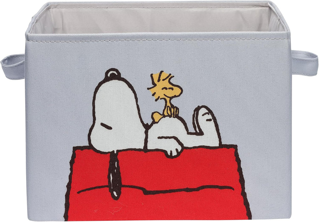 Lambs & Ivy Snoopy Foldable/Collapsible Storage Bin/Basket Organizer w/ Handles
