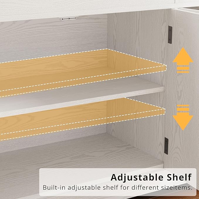 IRONCK Buffet Cabinet with Storage, Sideboard Storage Cabinet, Kitchen Cabine...