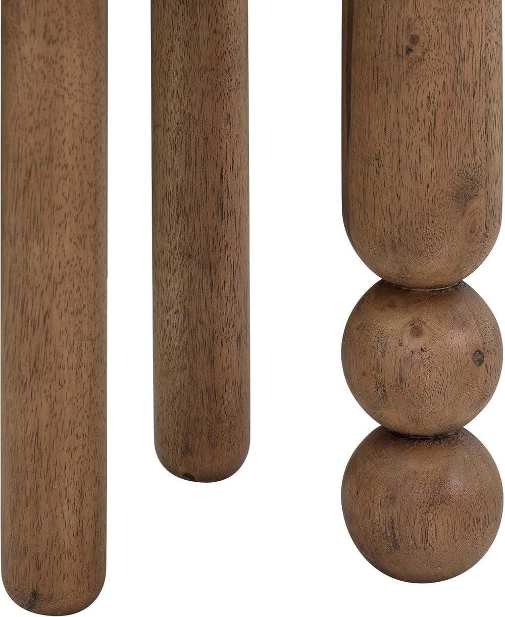 First of a Kind Accent Table in Cognac Rubberwood