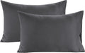 LANE LINEN Pillows Queen Size Set of 2 Soft 100% Egyptian Cotton Cool & Smooth 1000 Thread Count Pillow Cases - Charcoal