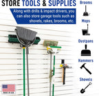 Victory Display Heavy Duty Garage Hooks | Garage Organization Hooks for Hanging Tools | Fits Pegboard & Slatwall | Garage Tool Organizer | Ladder Hangers | Wall Mount Storage Rack | 5-Pack