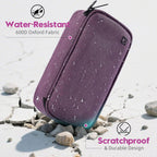 ALLCAMP Insulin Cooler Travel Case for Diabetic Organize Medication with 4 Ice Packs Purple(9X 4.72x 3.14 inches)