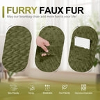 3FT Bean Bag Chair,Giant Bean Bag Chairs for Adults,Big Bean Bags with Memory Foam Filled, Large Beanbag Chairs with Chevron Plush Cover-Green