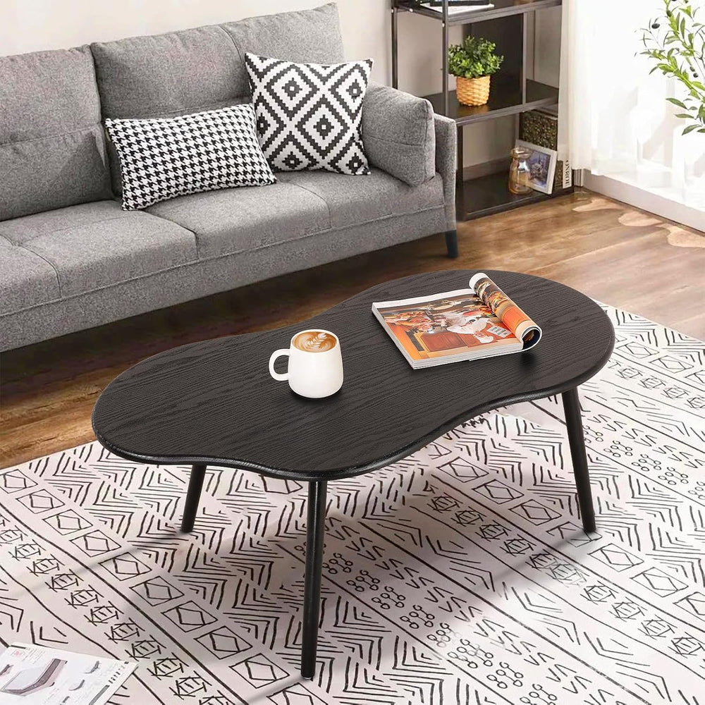 Small Black Cloud Coffee Table For Small Spaces Modern Center Table Unique Ir...
