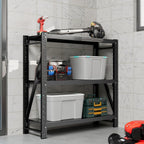 Garage Shelving Unit Rustproof 50“W Heavy Duty Storage Shelves Easy Assembly 3 Tier Adjustable Metal Steel Utility Shelf Rack Garage Storage Organize for Tools Basement,Warehouse
