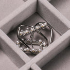 Frebeauty Small Jewelry Tray Set,Stackable Velvet Jewelry Organizer Tray,Mini Jewelry Drawer Organizer,Drawer Inserts,4.92 x 3.74 x 0.9 Inches,Earring Organizer for Women(Set 4,Grey)
