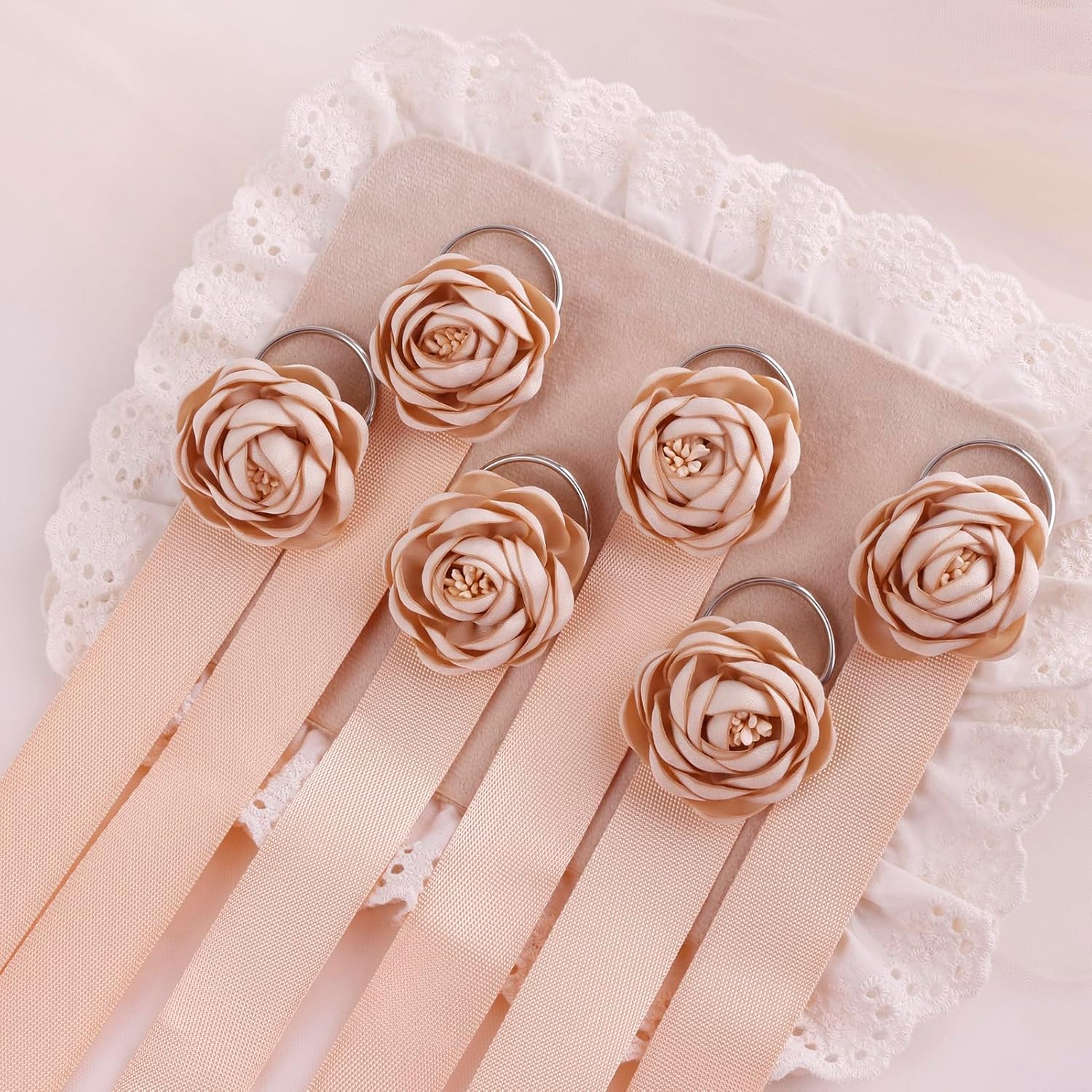 6PCS Bow Holder Hair Bow Organizer,Baby Decorative Hair Accessories Organizer,Flower Hair Clips Storage Bow Holder for Girls Hair Bows,Room Nursery Wall Hanging Decors (hua-6-B) (hua-6-B) (hua-6-M)