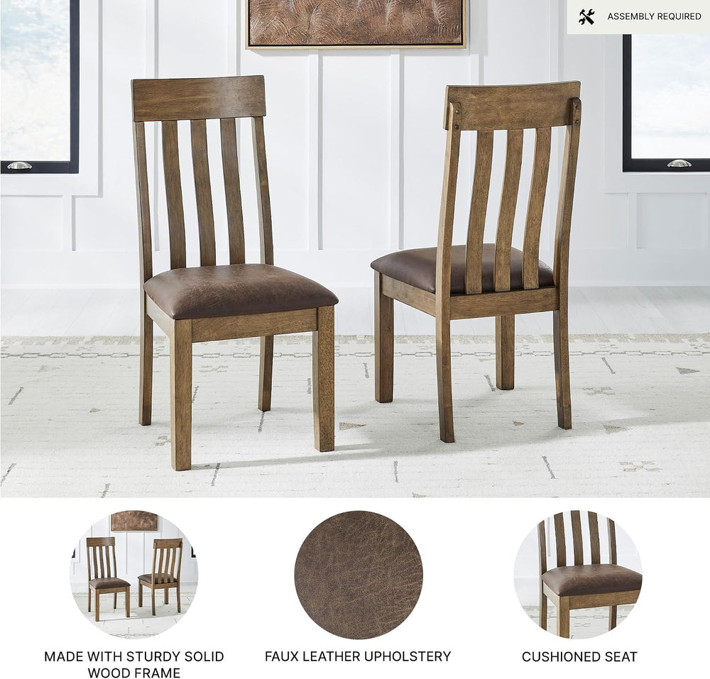 Signature Design by Ashley Vallister Dining Chairs Set of 2, Light Brown | So...