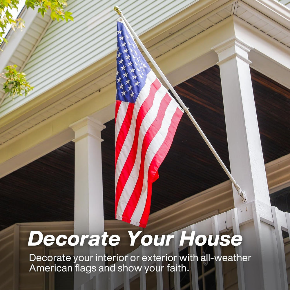 American Flag 6x10 ft Long Lasting US Flag, Heavy Duty Polyester, Embroidered...