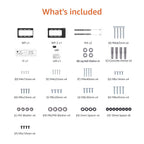 Amazon Basics Tilting TV Wall Mount with Horizontal Post Installation Leveling for 37" to 86" TVs, Wood Studs Compatible, Black