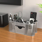 Deco Brothers Desk Organizers Pen Holder Office Caddy Storage, Silver