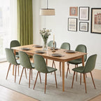 Velvet Dining Chairs Set of 4 - Modern Seating with Metal Legs for Living, Bedroom,Dining Room - Green Chairs for Dining Room, Chair Set for 4