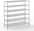 24" Deep x 72" Wide x 74" Height Wire Shelving Kit | 6-Tier | NSF Commercial Storage Rack Unit