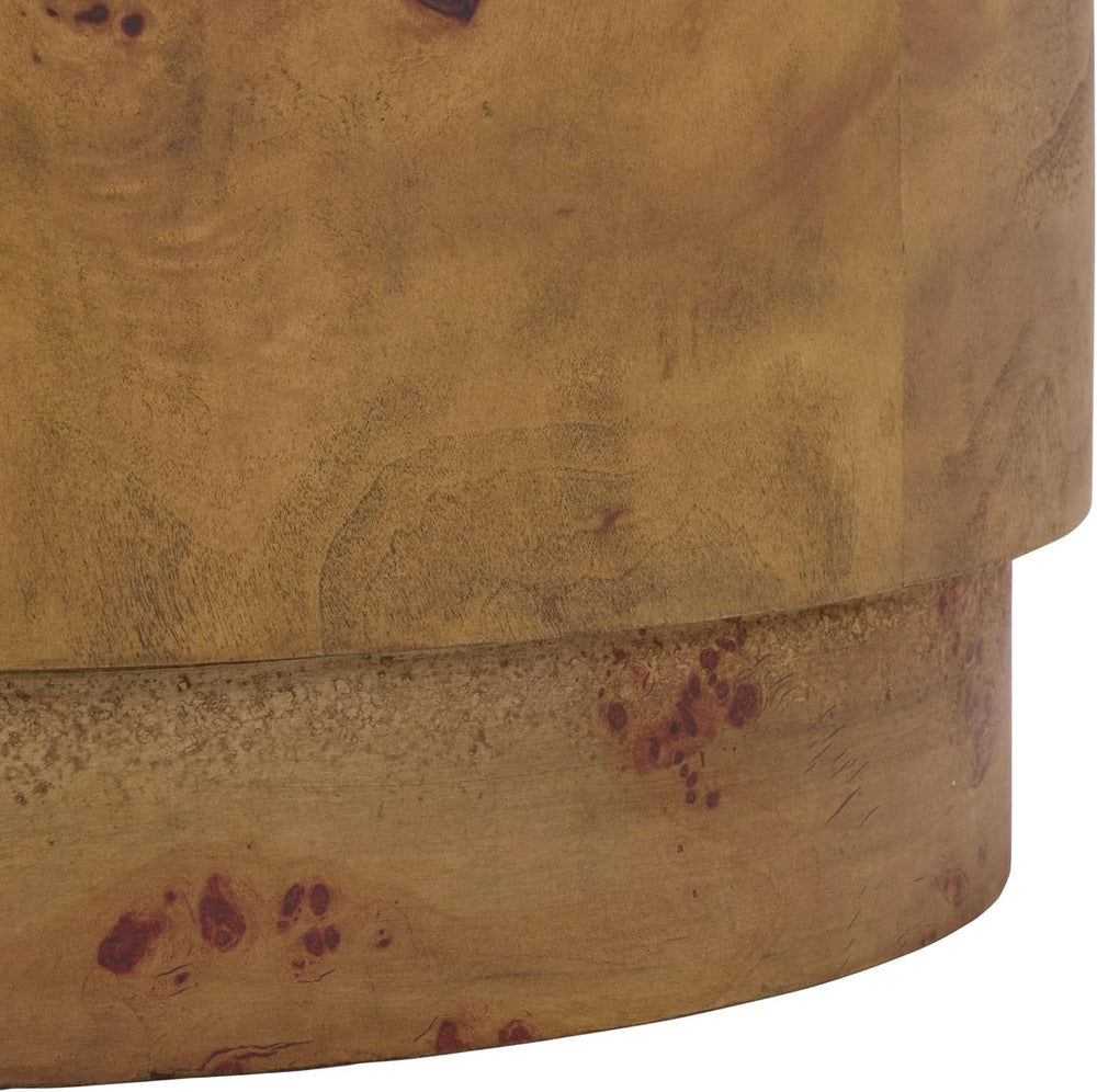 SAFAVIEH Home Collection - Siya Natural Brown Accent Table, Round Drum Side T...