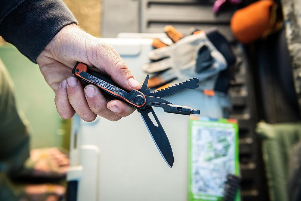 Gerber Armbar Trade EDC Pocket Knife Multitool, Bottle Opener, Burnt Orange