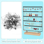 Earring Holder Organizer, Ear Jewelry Tree Organizer for Women, Earring Hanger with 5 Tiers & 120 holes