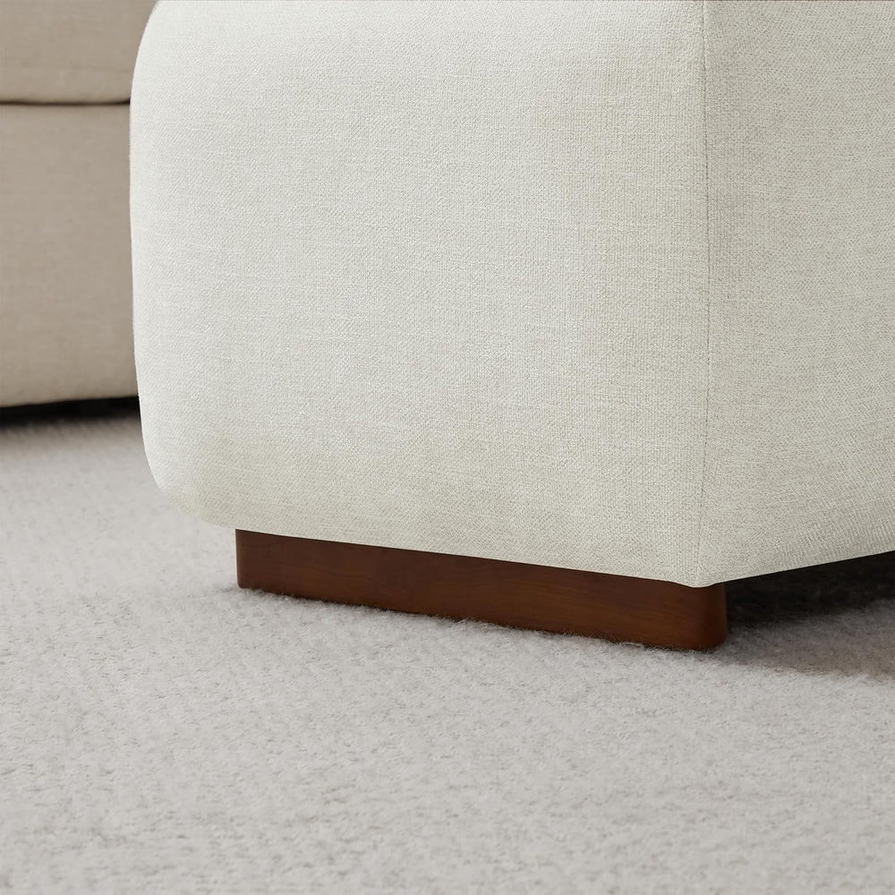 CHITA Storage Ottoman with Tray Lids, FSC Certified Small Rectangular Bench f...