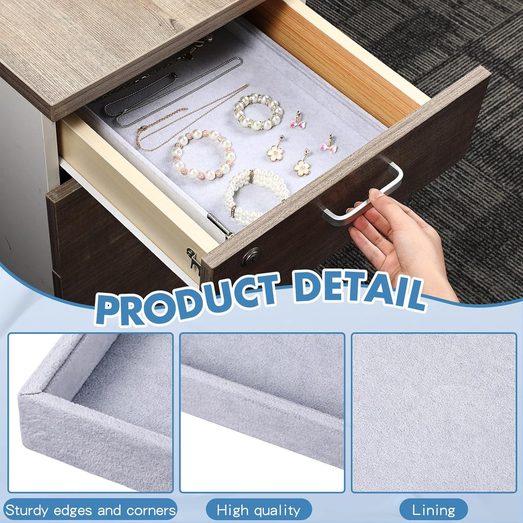 Quelay Stackable Jewelry Tray Jewelry Organizer Tray Showcase Display Empty Plate Bracelet Ring Earring Organizer