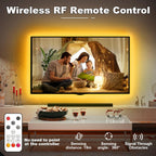 Orange Color COB Led Strip Lights with RF Remote, 16.4ft 2000K Dimmable Bright Dotless Yellow Led Light Strip, Adhesive Indoor Gold Yellow Led Lights for Cabinet, Living Room