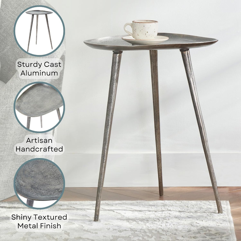 Convenience Concepts Bali Metal Tall End Table 16" - Tall Modern Artisan...