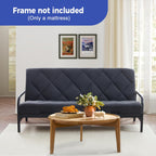 Jamdok 6" Full Size Pillow Top Futon Mattress Replacement(Frame Not Included), Gel Memory Foam, Removable Cover(71X52X6)
