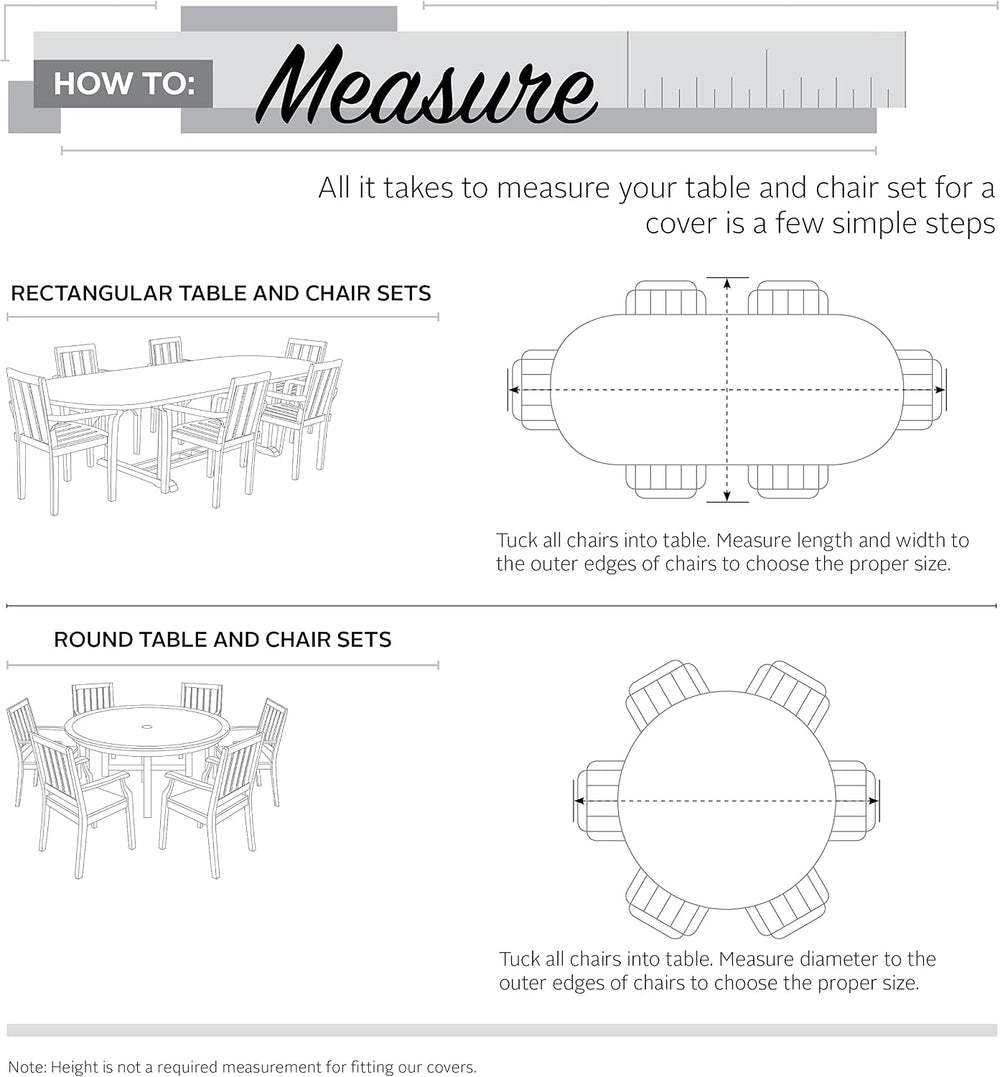 Classic Accessories Ravenna Water-Resistant 52 Inch Round Bistro Patio Table ...