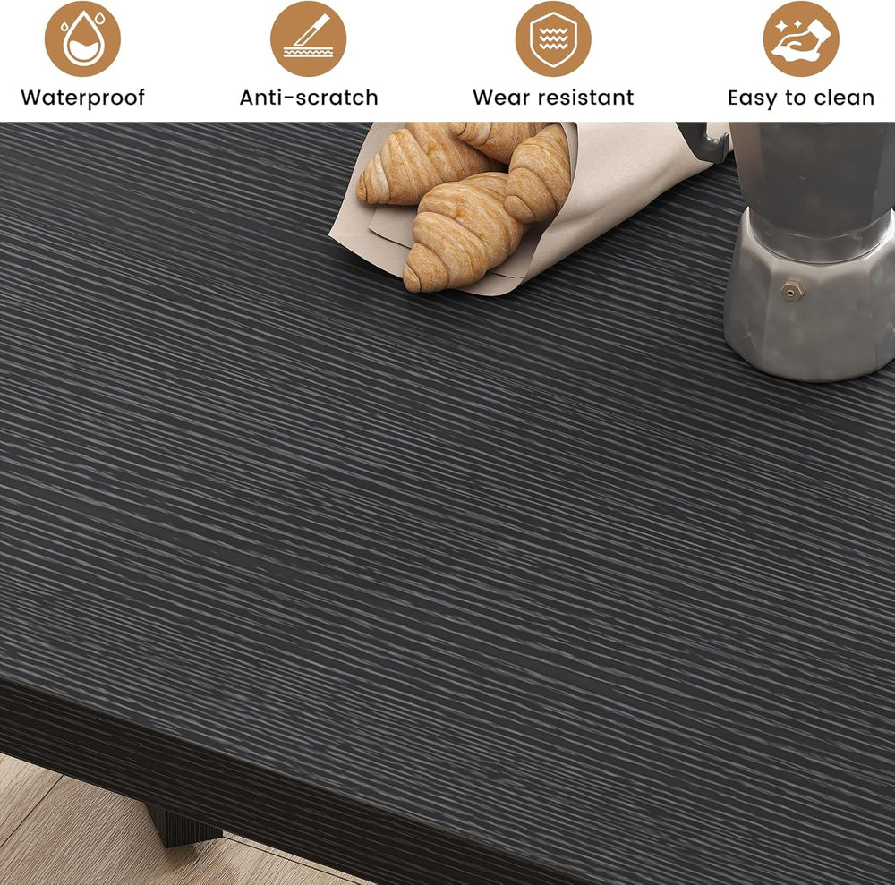 Bigbiglife 63 Inch Dining Table for 6, Indoor Outdoor Dining Table with Wood ...