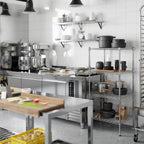 21" Deep x 24" Wide x 54" Height Wire Shelving Kit | 4-Tier | NSF Commercial Storage Rack Unit