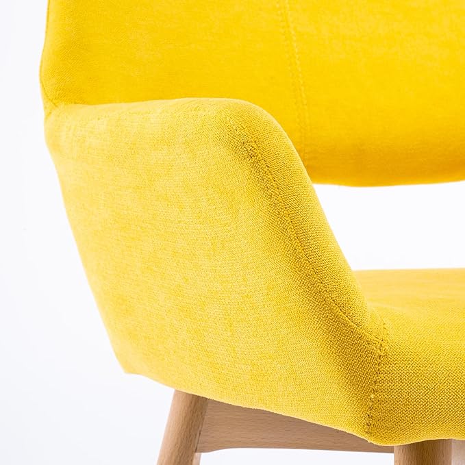 Mid Century Modern Dining Chairs Set of 2 & 4 & 6 Comfy Accent Chair ...