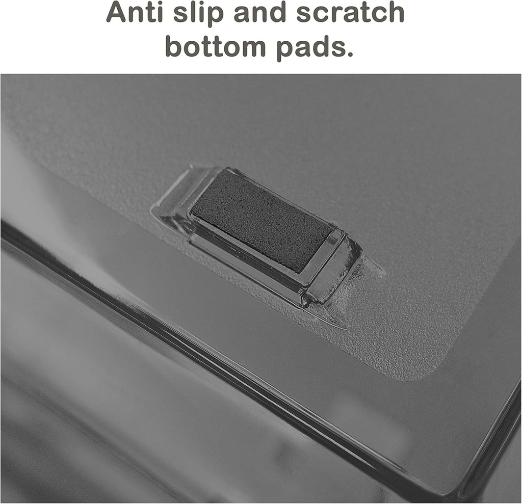 Acrimet Facility 2 Tier Letter Tray, Front Load, Letter Size/A4, Desktop File Organizer, Plastic (Clear Smoke Color)