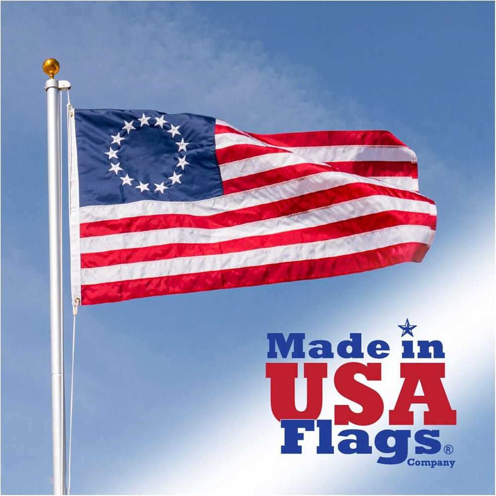 Betsy Ross Flag 3x5-13 Star 1776 American Flag Nylon Made in USA