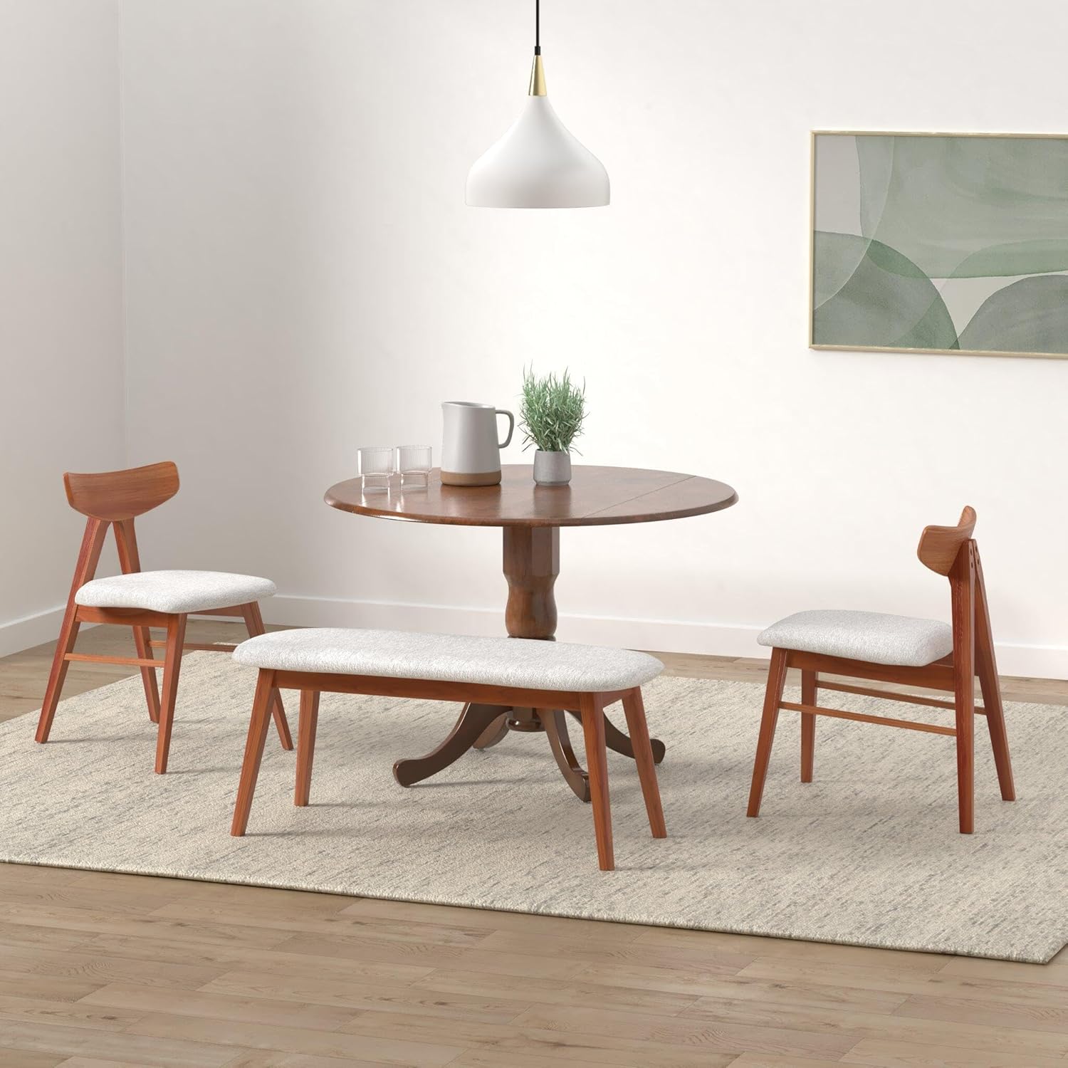 International Concepts 42" Round Dual Drop Leaf Pedestal Table