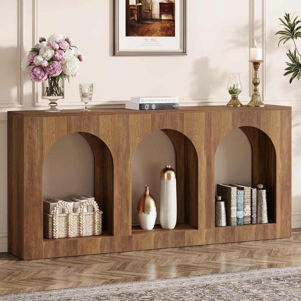 Tribesigns 70.9" Console Table with Storage, Wood Entryway Entry Table w...