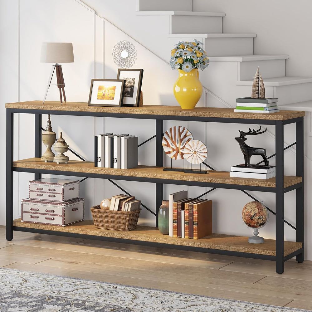 Tribesigns 71" Sofa Tables,Extra Long Couch Table, Narrow Long Console T...