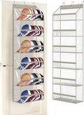 AOODA Clear Over the Door Hat Racks for Baseball Caps, Large Holds up to 72 Caps Hat Storage Organizer for Closet Wall, Deep Pockets Hanging Snapback Holder Shelves with 3 Hooks, Grey
