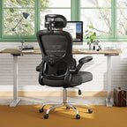 DEVAISE Office Chair, Breathable Black Mesh Elegance with Ergonomic Comfort for Professionals & Gamers