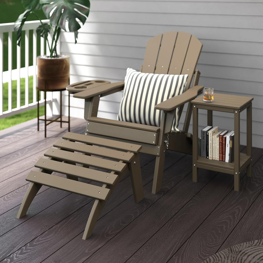 NAVINE Adirondack Ottoman Set of 4, Folding Adirondack Ottoman for Adirondack...