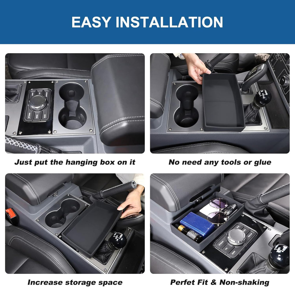 Center Console Organizer Compatible with INEOS Grenadier 2020-2024, Armrest Box Front Storage Box ABS Material Insert Tray Accessories