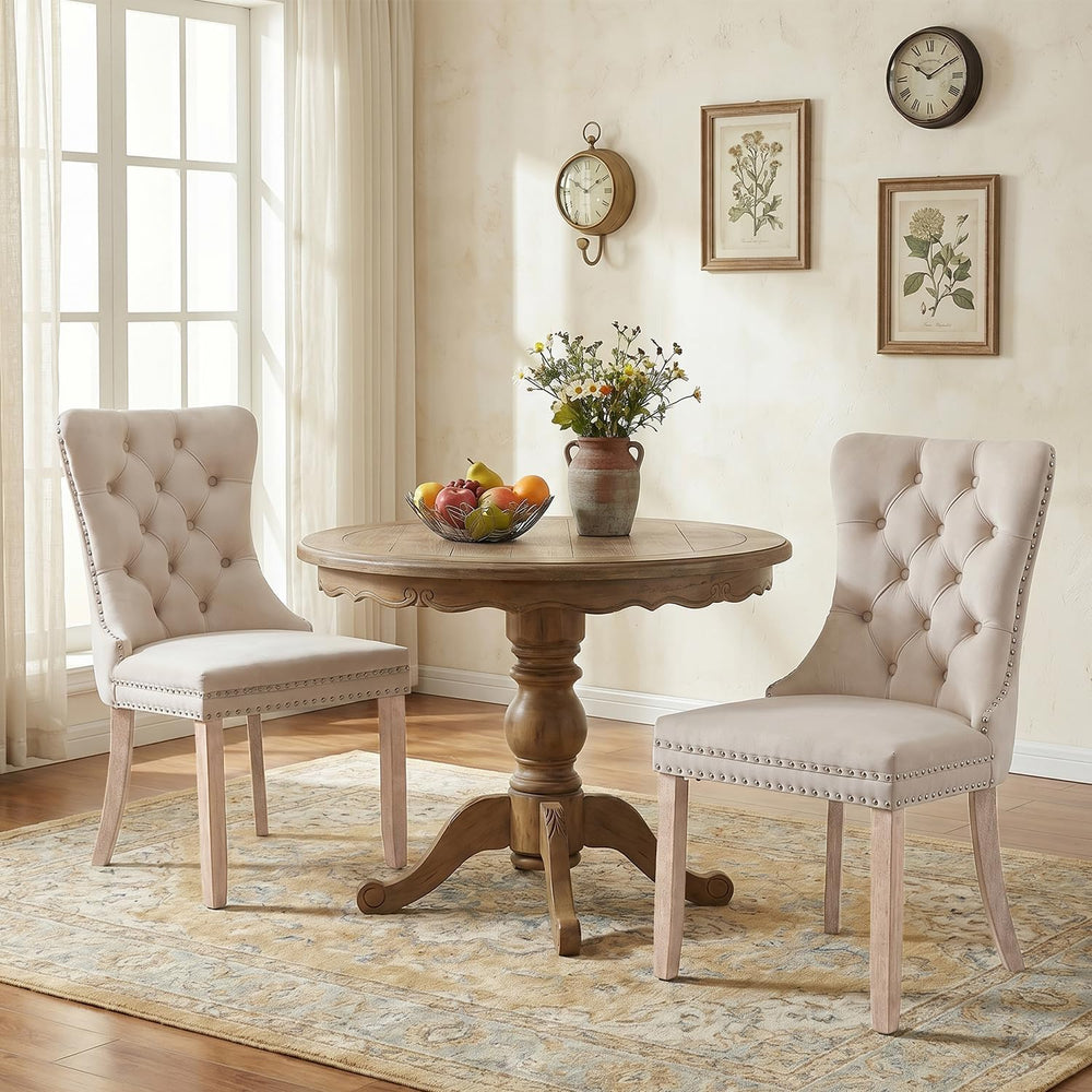 SoarFlash Velvet Dining Chairs Set of 6, Tall Back Side Chair, Modern Upholst...