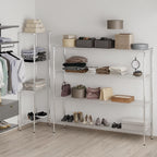 18" Deep x 72" Wide x 64" Height Wire Shelving Kit | 4-Tier | NSF Commercial Storage Rack Unit