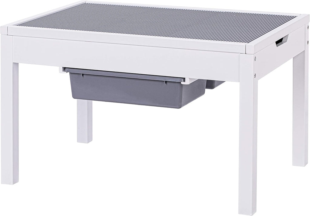 UTEX Large 2 in 1 Kids Construction Play Table with Drawers Built-In Baseplate