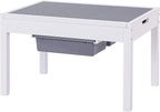 UTEX Large 2 in 1 Kids Construction Play Table with Drawers Built-In Baseplate