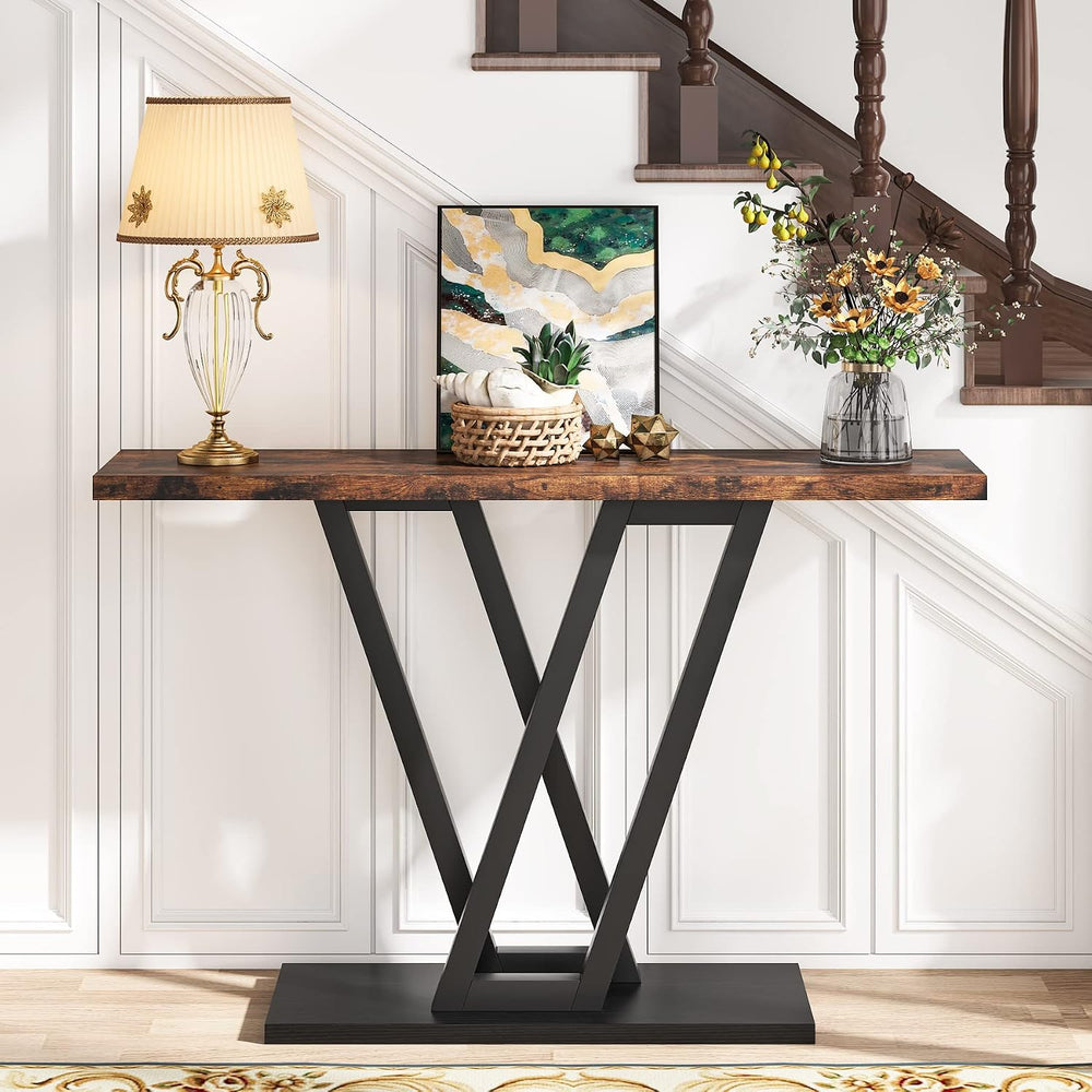 LITTLE TREE Console Table Hallway Table for Entryway 43 Inch Sofa Table Entry...